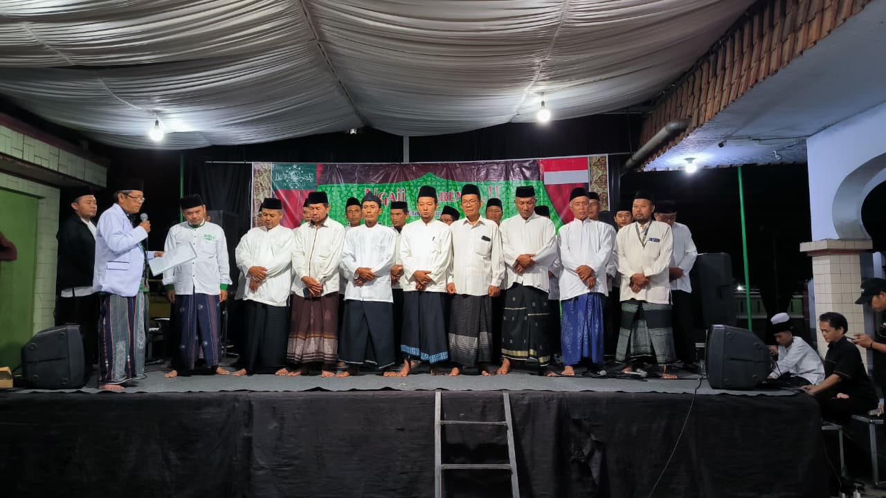 Resmi Dilantik, Duet Ust. Ali Khudlori dan Ust. Rojab Badawi Nahkodai NU Ranting Bojong Kelor